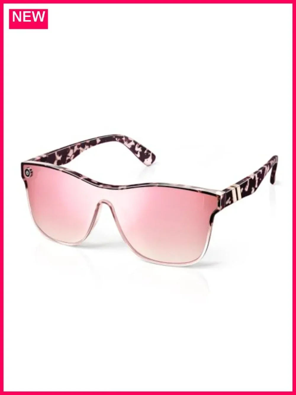 UV400 Protective Sunglasses Square Frame Mirrored Lens Driving Casual Shades